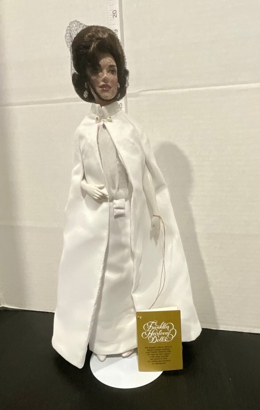 The Franklin Mint Jacqueline Kennedy Inaugural Ball Porcelain Doll